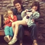 Producer and RF co-founder Jessica Levick as a child with her mother, a professional storyteller